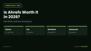 Is Ahrefs worth it in 2026: plan limits for Starter, Lite, Standard and Advanced